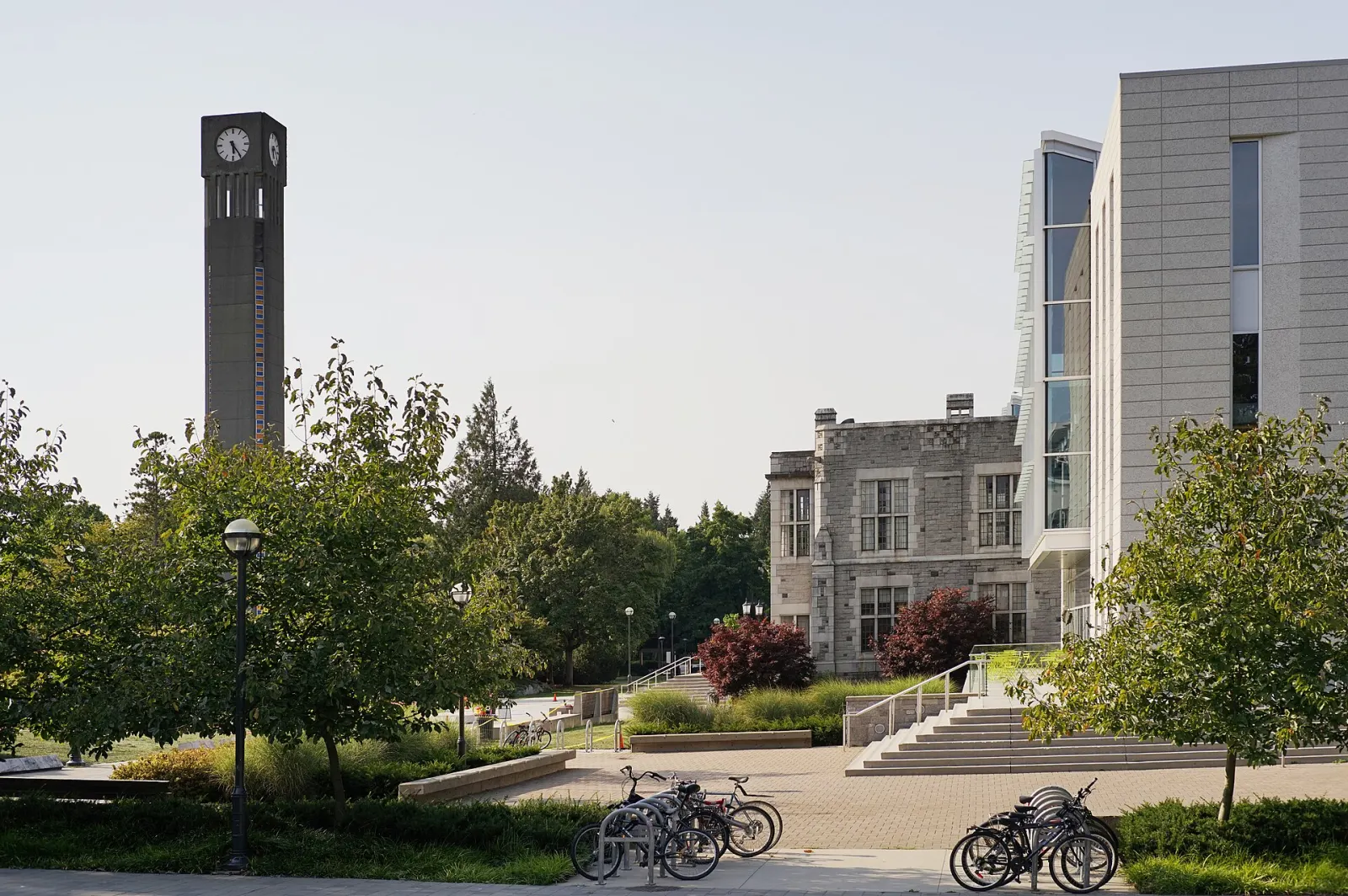 Clock tower and Irving K. Barber Learning Centre at UBC Vancouver